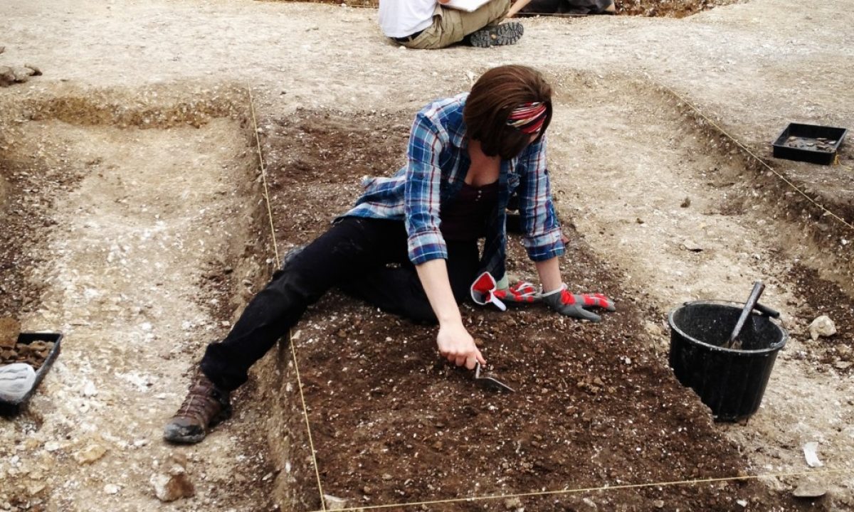 A person sitting on a bench