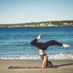 Yoga Balance Zen Beach Ocean Meditation Person