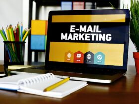 Email Marketing Laptop Desk Digital Marketing