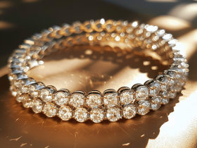 Natural Diamond Tennis Bracelet