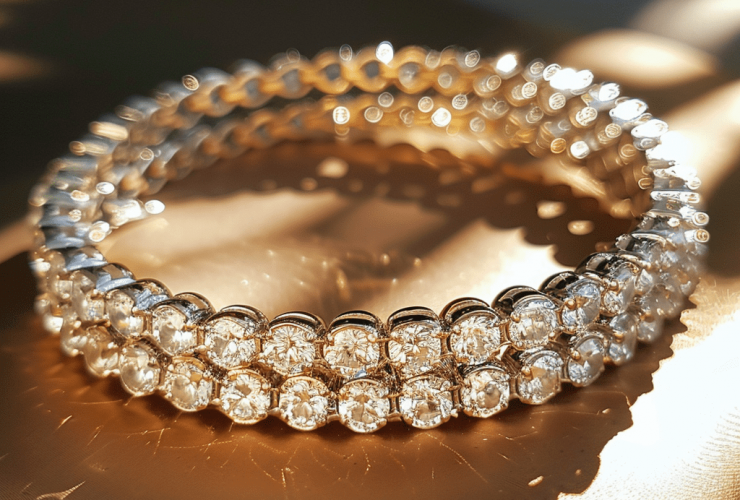 Natural Diamond Tennis Bracelet